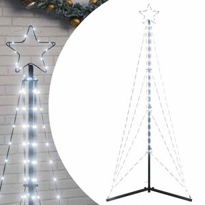 vidaXL LED Weihnachtsbaum 363 LEDs Kaltwei&szlig; 182 cm