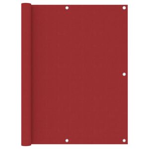 vidaXL Balkon-Sichtschutz Rot 120x500 cm Oxford-Gewebe