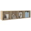 vidaXL Bücherregal/TV-Schrank Sonoma-Eiche 36x30x143 cm Holzwerkstoff