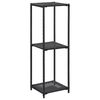 vidaXL Regal Schwarz 30x30x90 cm Poly Rattan