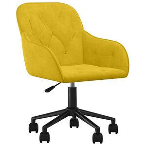 vidaXL B&uuml;rostuhl Drehbar Gelb Samt