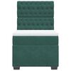 vidaXL Boxspringbett mit Matratze Dunkelgr&uuml;n 100x200 cm Samt