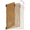 vidaXL Gartentor 85x150 cm Cortenstahl Gras-Design