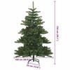 vidaXL K&uuml;nstlicher klappbarer Weihnachtsbaum Gr&uuml;n 150 cm PVC und Stahl
