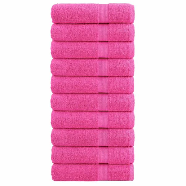 vidaXL Premium-Handt&uuml;cher SOLUND 10 Stk. Rosa 50x100 cm 600 g/m&sup2;