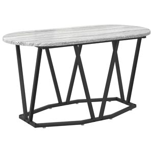vidaXL Couchtisch Grau 80 x 40 x 40.5 cm Sperrholz und Metall