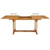 vidaXL 7-tlg. Garten-Essgruppe Massivholz Teak