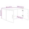 vidaXL Wandschrank Artisan-Eiche 80 x 42,5 x 40 cm Holzwerkstoff