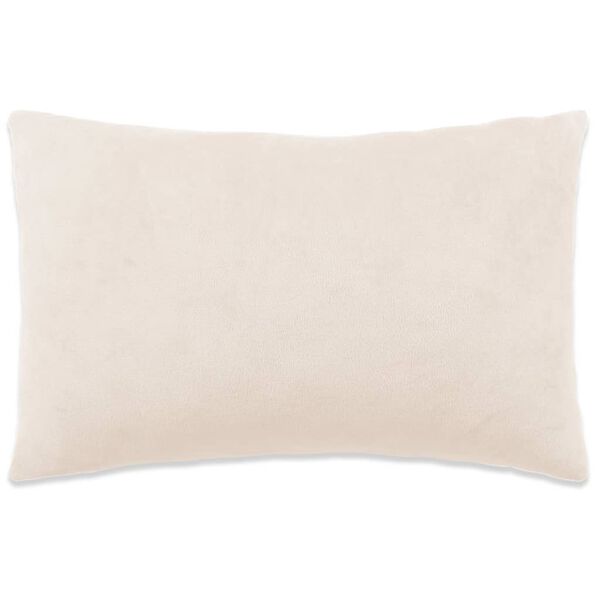 vidaXL Kissen 2 Stk. Velours 40x60 cm Cremewei&szlig;