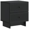 vidaXL Nachttisch Schwarz 43 x 34,5 x 47,5 cm Holzwerkstoff