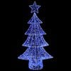 vidaXL Weihnachtsbaum mit 160 LEDs Blau 150 cm Acryl