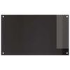 vidaXL Küchenrückwand 2 pcs Schwarz 100 x 60 cm Gehärtetes Glas