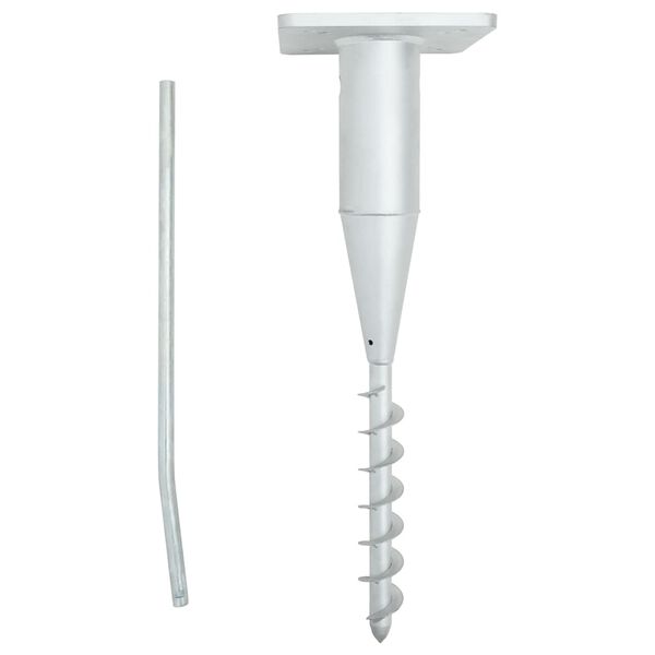 vidaXL Bodenh&uuml;lse f&uuml;r Sonnenschirm mit Stange 16x16x52 cm Stahl