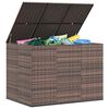 vidaXL Garten-Kissenbox PE Rattan 145x100x103 cm Braun