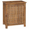 vidaXL W&auml;schekorb Natur 50 x 35 x 60 cm Massivholz Teak