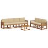 vidaXL Outdoor-Sofagarnitur 8 stk. Natur und Beige