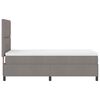 vidaXL Boxspringbett mit Matratze Taupe 100 x 200 cm Stoff