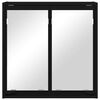 vidaXL Badezimmerspiegelschrank Schwarz 60 x 20 x 60 cm Holzwerkstoff