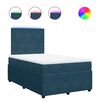 vidaXL Boxspringbett mit Matratze Blau 120x200 cm Samt