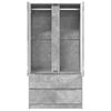 vidaXL Badezimmerschrank Beton Grau 79,5 x 49 x 156 cm Holzwerkstoff