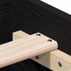 vidaXL Bettrahmen Schwarz Eichen-Optik 90 x 200 cm Holzwerkstoff