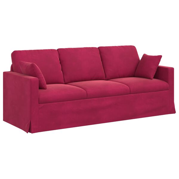 vidaXL Sofa Weinrot Gesamtabmessungen: 198 x 78 x 80 cm (B x T x H)