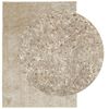 vidaXL Teppich ISTAN Hochflor Gl&auml;nzend Beige 160x230 cm