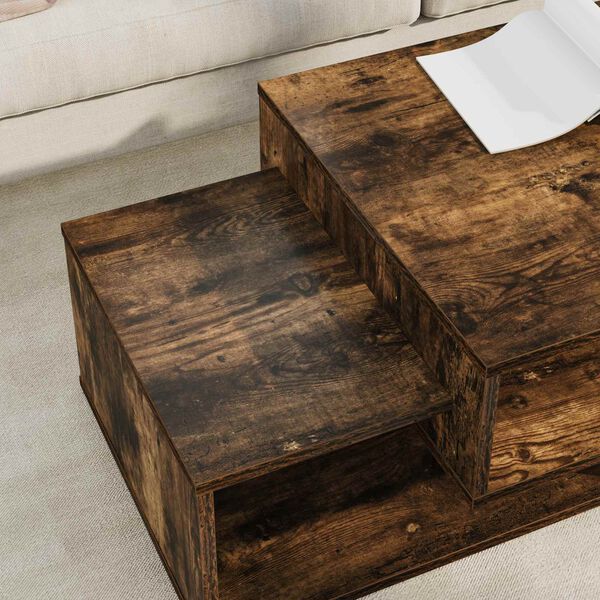 vidaXL Couchtisch Ger&auml;ucherte Eiche 105 x 50 x 32,5 cm Holzwerkstoff