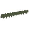 vidaXL Raseneinfassung 10 pcs 103 x 15 cm Stahl Olivgr&uuml;n