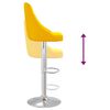 vidaXL Barhocker 2 Stk. Senfgelb Stoff