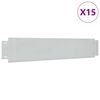 vidaXL Rasenkanten 15 Stk. Verzinkter Stahl 100 x 20 cm