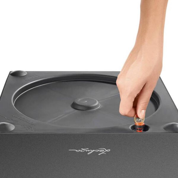 LECHUZA Pflanzgef&auml;&szlig; CUBE 30 ALL-IN-ONE Kohlegrau-Metallic