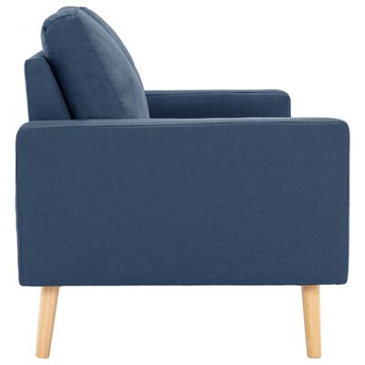 vidaXL 2-Sitzer-Sofa Blau Stoff