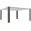 vidaXL Pavillon mit Dach Poly Rattan 400x400x200 cm Braun und Creme