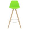 vidaXL Barhocker 4 Stk. Grün PP und Massivholz Buche