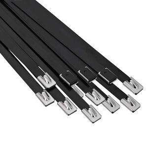 vidaXL Kabelbinder 12 stk. 7,9 x 700 mm Schwarz
