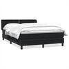 vidaXL Boxspringbett mit Matratze Schwarz 160x220 cm Samt