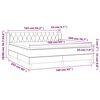 vidaXL Boxspringbett mit Matratze Rosa 160x200 cm Samt