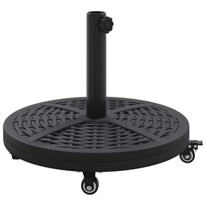 vidaXL Sonnenschirmst&auml;nder 15.2 kg Schwarz Eisen Kreisf&ouml;rmig