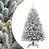 vidaXL K&uuml;nstlicher Weihnachtsbaum 150 cm 150 LEDs Warmes Wei&szlig;