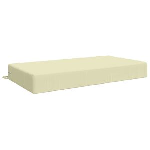 vidaXL Sitzkissen SOEST 100 % Polyester Creme 120 x 80 x 15 cm