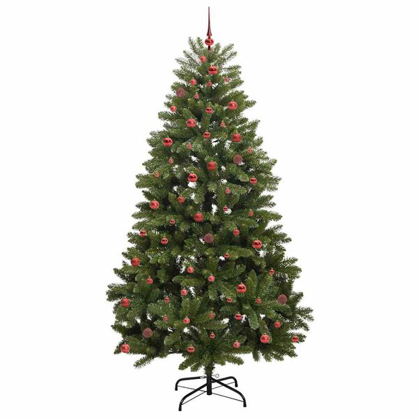 vidaXL K&uuml;nstlicher Weihnachtsbaum Gr&uuml;n 270 cm PVC und Metall