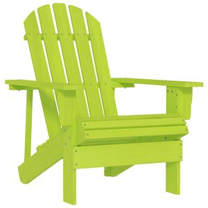 vidaXL Adirondack-Gartenstuhl Massivholz Tanne Gr&uuml;n