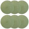 vidaXL Jute-Untersetzer 6 stk. Olivgr&uuml;n 100% Tossa-Jute