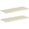 vidaXL Fensterb&auml;nke 2 stk. Wei&szlig; 110 x 40 x 2 cm Massivholz Eiche