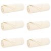 vidaXL Wohndecken 6 pcs Creme 210 x 140 cm Fleece
