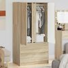 vidaXL Badezimmerschrank Sonoma-Eiche 79,5 x 49 x 156 cm Holzwerkstoff