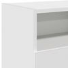 vidaXL TV-Schrank mit LED-Leuchten Wei&szlig; 120x30x50 cm