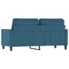 vidaXL 2-Sitzer-Sofa Blau 140 cm Samt