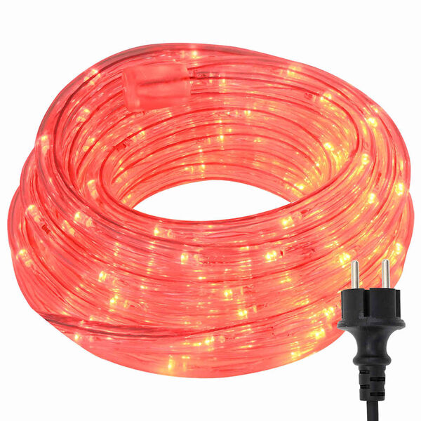 vidaXL Lichtseil mit 2400 LEDs Rot 100 m PVC